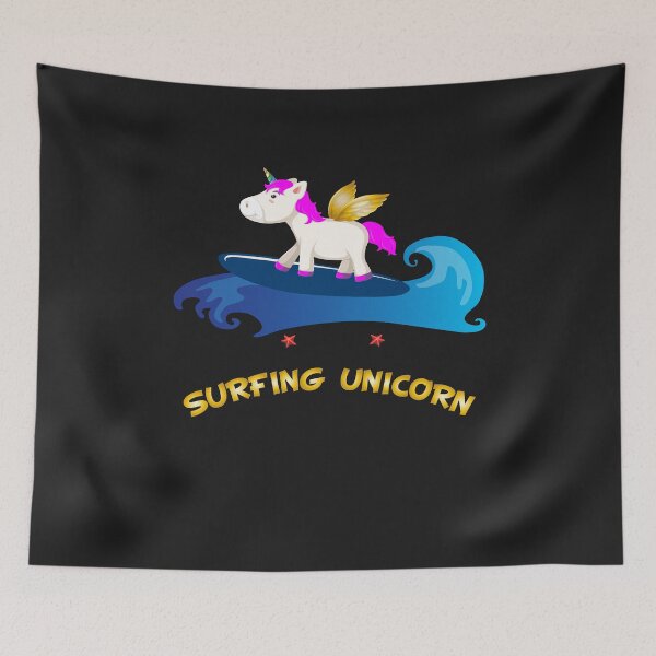 Item preview, Surfing Unicorn Surfing Unicorn Gift designed and sold by dm4design.