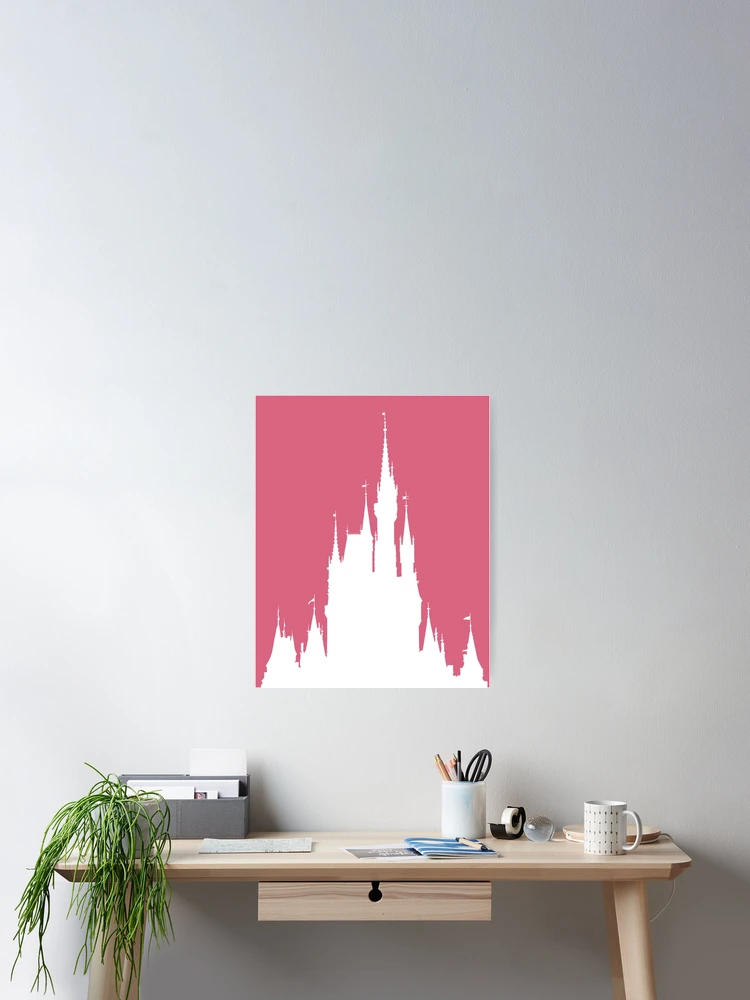 Thumbnail 2 of 3, Poster, Magic Castle Silhouette Raspberry designed and sold by FandomTrading.