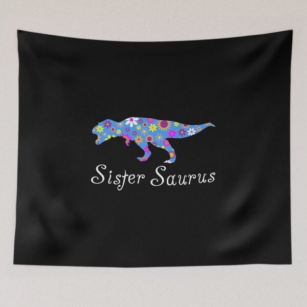 Item preview, Sister Saurus - Cute Floral Dinosaur Lover Gift Ideas designed and sold by cartba.