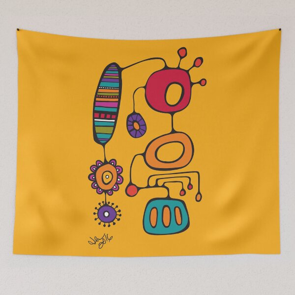 Item preview, Feather Flower Chime in Color designed and sold by jennifer starchvill.