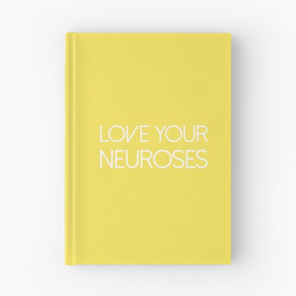 Artikelvorschau, LIEBE DEINE NEUROSES, weiß auf gelb entworfen und verkauft von kierkegaard.