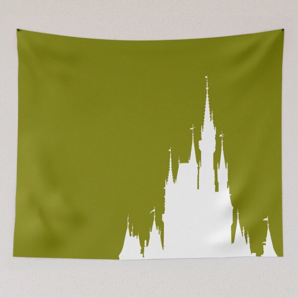 Item preview, Magic Castle Silhouette Olive Green #Bold designed and sold by FandomTrading.