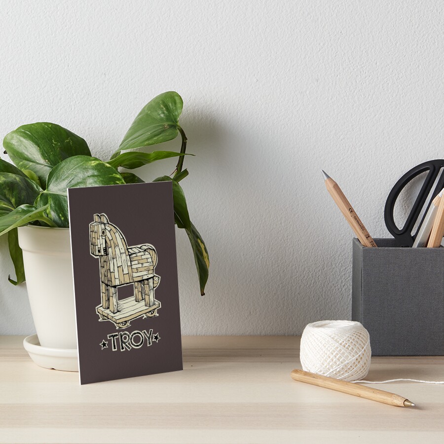Troy Horse Art Board Print