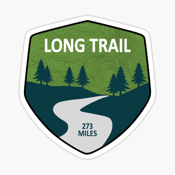 LONGTRAIL BREWING red hike LOGO STICKER decal craft beer brewery long trail 