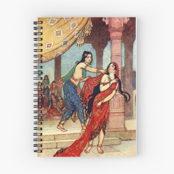 Item preview, The Ordeal of Queen Draupadi - Warwick Goble designed and sold by forgottenbeauty.