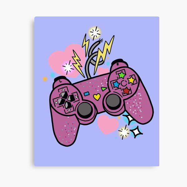 Impressions Sur Toile Sur Le Theme Ps4 Controller Redbubble