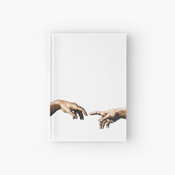 Hands of God and Adam Hardcover Journal