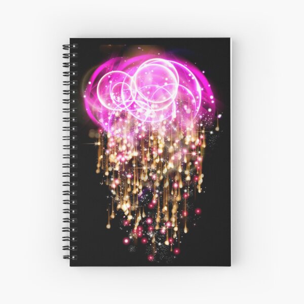 Abstract Pink Jellyfish Spiral Notebook