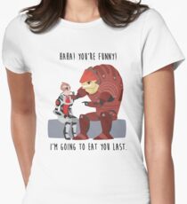 Mass Effect - Wrex and Mordin Women's Fitted T-Shirt