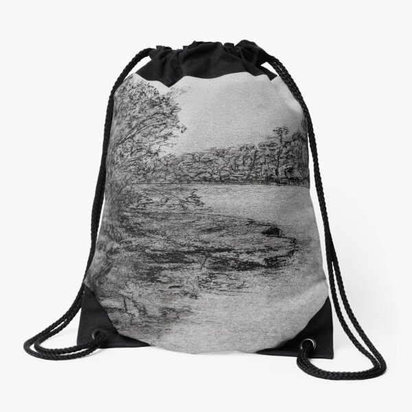 Lane Cove River (Morning) Drawstring Bag