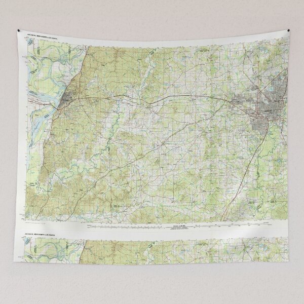 Item preview, USGS TOPO Map Mississippi MS Jackson 337221 1984 100000 designed and sold by WetdryvacRBO2.