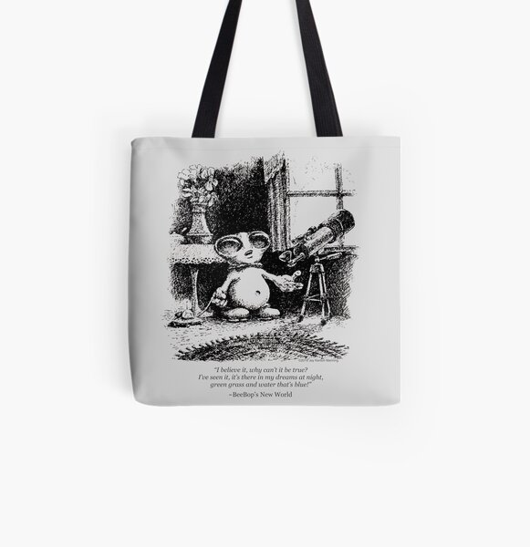 BeeBop the Alien- "Why can't it be true?" All Over Print Tote Bag