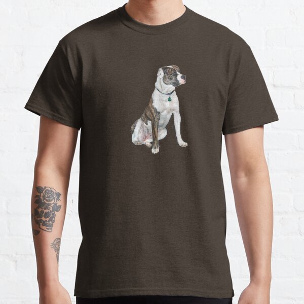 American Bulldog - brindle and white Classic T-Shirt
