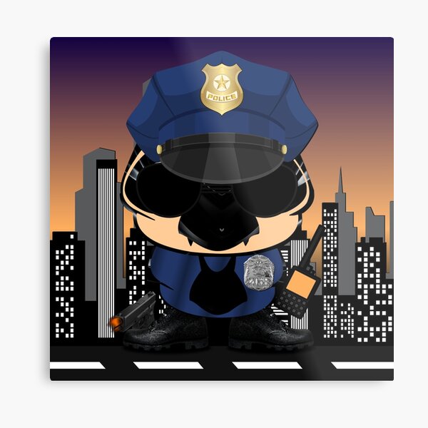 Simon - The Little Police In New York City Metal Print