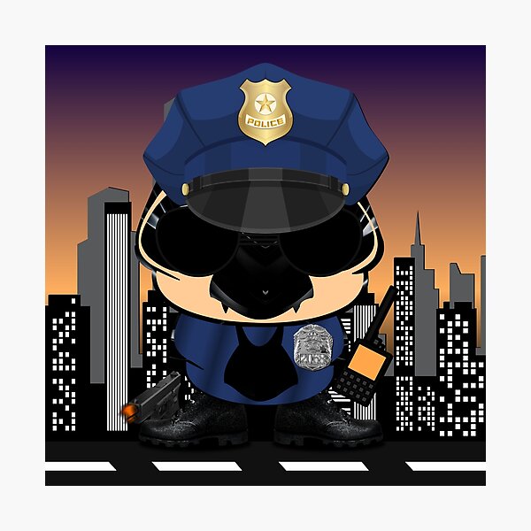 Simon - The Little Police In New York City Photographic Print