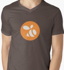 Camiseta de cuello en V Logotipo de enjambre