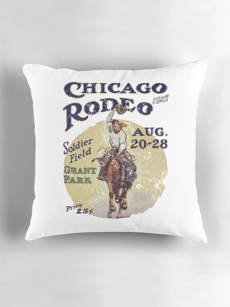 Thumbnail 3 of 4, Pillow, Chicago Rodeo designed and sold by Retrorockit.