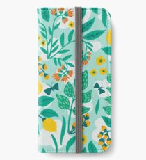 Lemony Garden iPhone Flip-Case/Hülle/Skin