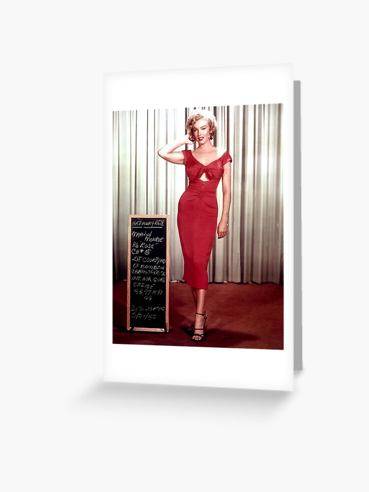 Tarjetas de felicitación «Marilyn Monroe en un vestido rojo» de Lekillingjoke | Redbubble Tarjetas de felicitación «Marilyn Monroe en un vestido rojo» de Lekillingjoke | Redbubble