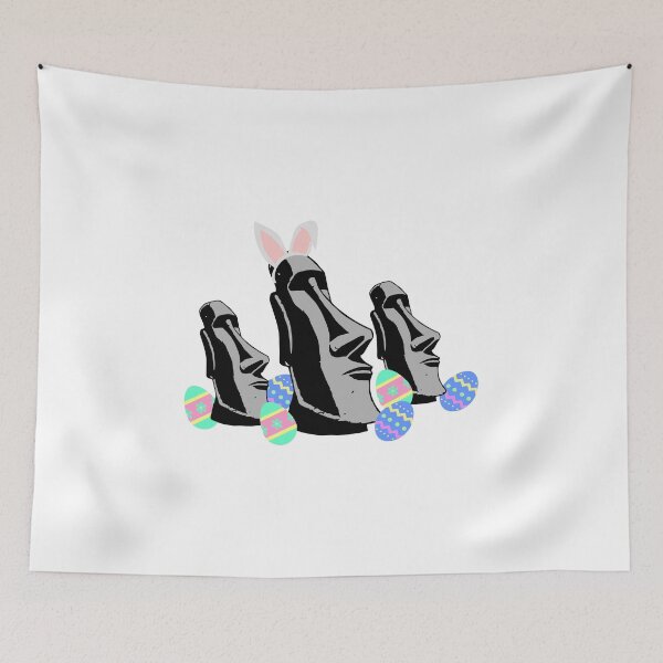Item preview, Easter Island Heads Bunny Ears Funny for Teacher Gift T Shirt designed and sold by hadleydesigns.