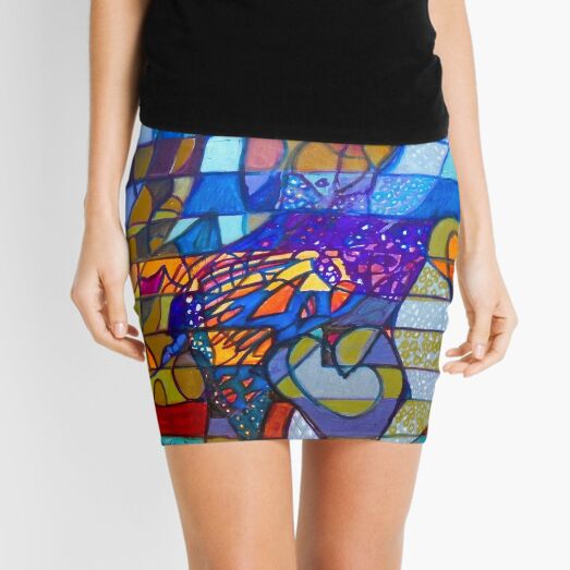 Hexagram 49: Gé (Transformation) Mini Skirt