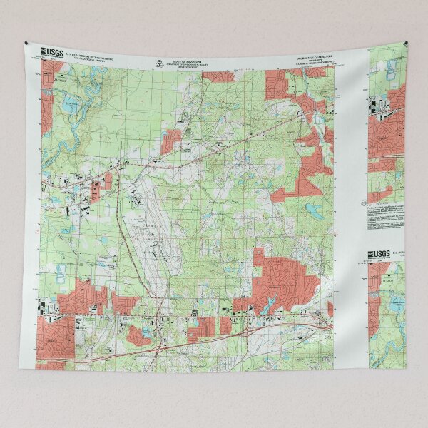 Item preview, USGS TOPO Map Mississippi MS Jackson SE 335880 1998 24000 designed and sold by WetdryvacRBO2.