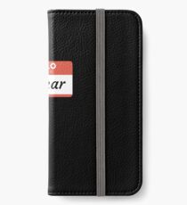 Hello My Name Is Lamar - Stick On Funny Name Tag Gift For Someone Named Lamar iPhone Wallet/Case/Skin