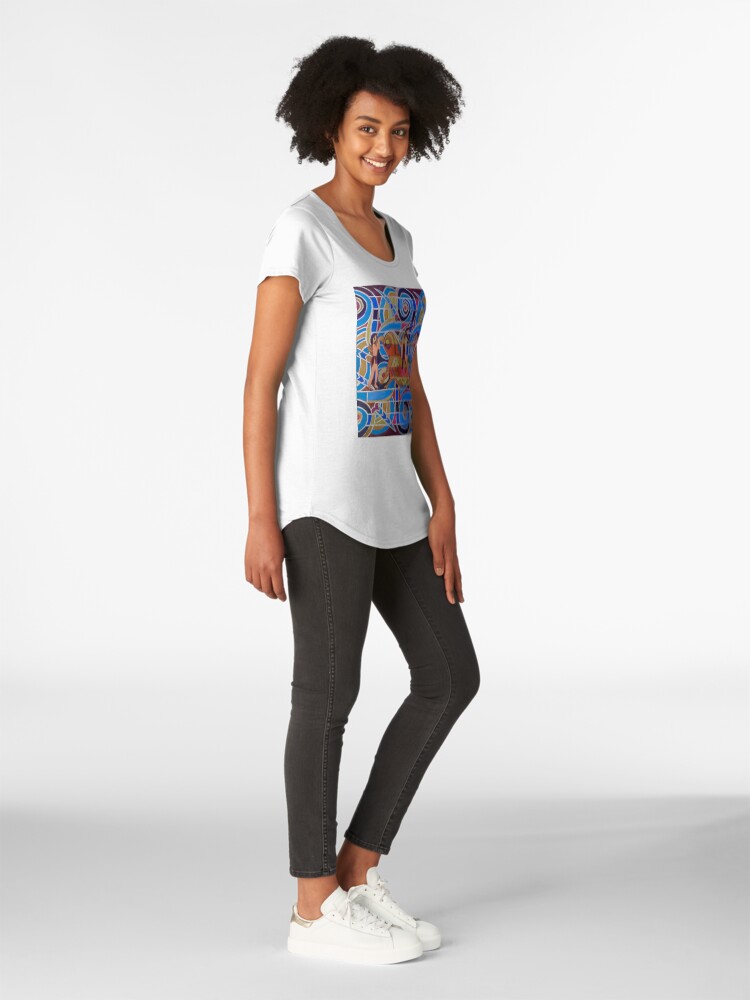 Alternate view of Hexagram 26: Ta Ch’u (Controlled Power) Premium Scoop T-Shirt
