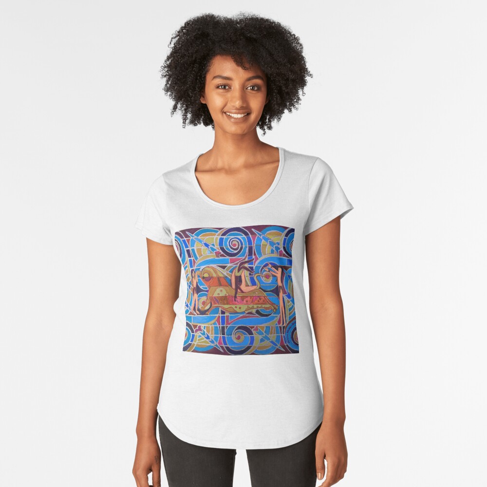 Hexagram 26: Ta Ch’u (Controlled Power) Premium Scoop T-Shirt