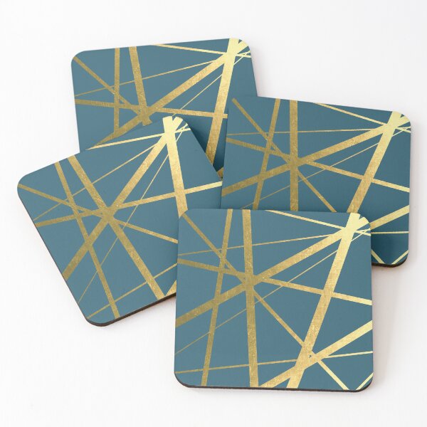 Item preview, Teal and Gold Geometric Luxe designed and sold by UrbanEpiphany.
