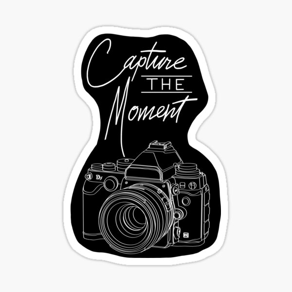 Capture The Moment Camera Photography Sticker