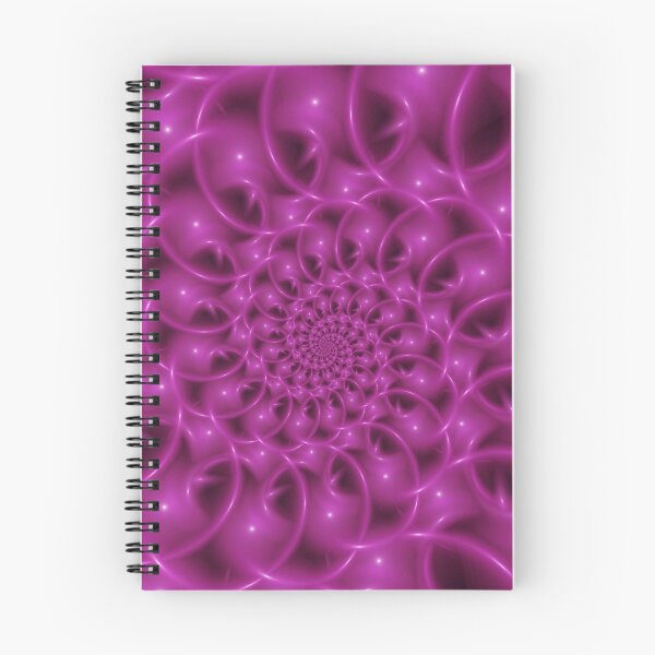 Item preview, Glossy Bubblegum Pink Spiral Fractal designed and sold by Kitty Bitty.