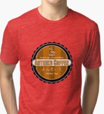Camiseta de tejido mixto Café Anteiku