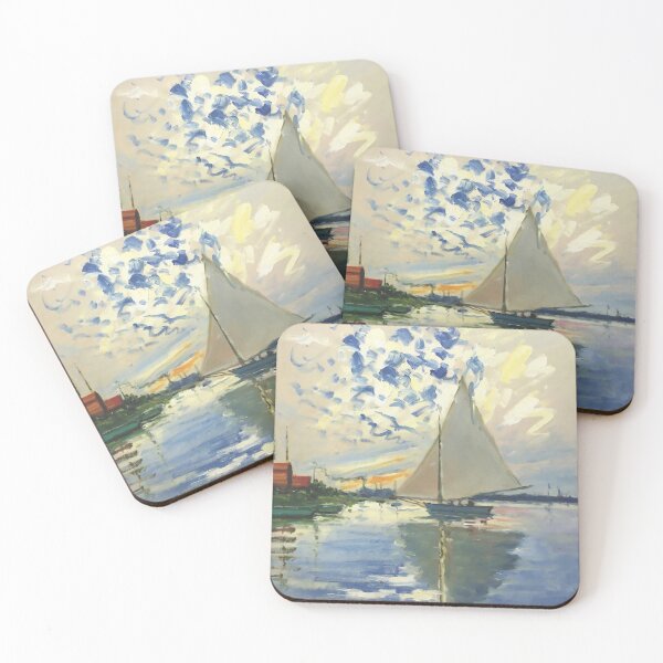 Item preview, Sailboat Le-Petit-Gennevilliers Claude Monet Fine Art designed and sold by Vicky Brago-Mitchell®.