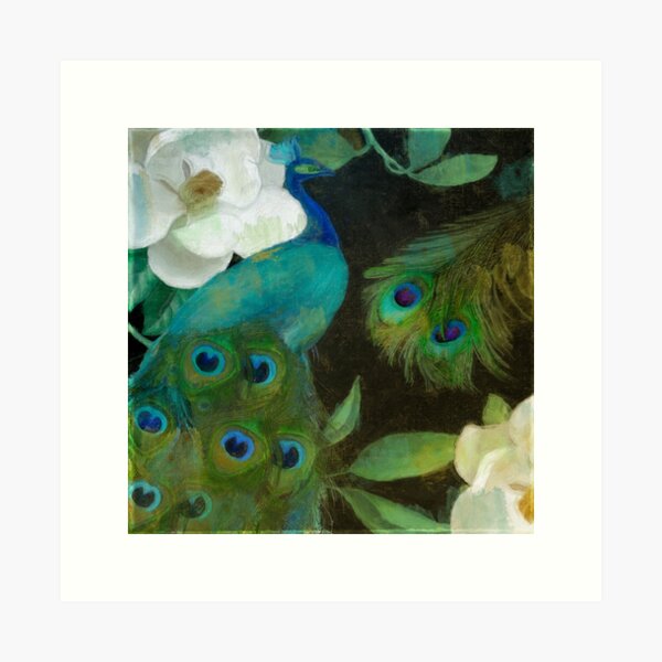 Item preview, Aqua Peacock II designed and sold by Sasha Art Gallery.