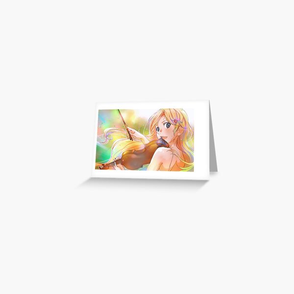 Shigatsu Wa Kimi No Uso - Kaori Greeting Card for Sale by