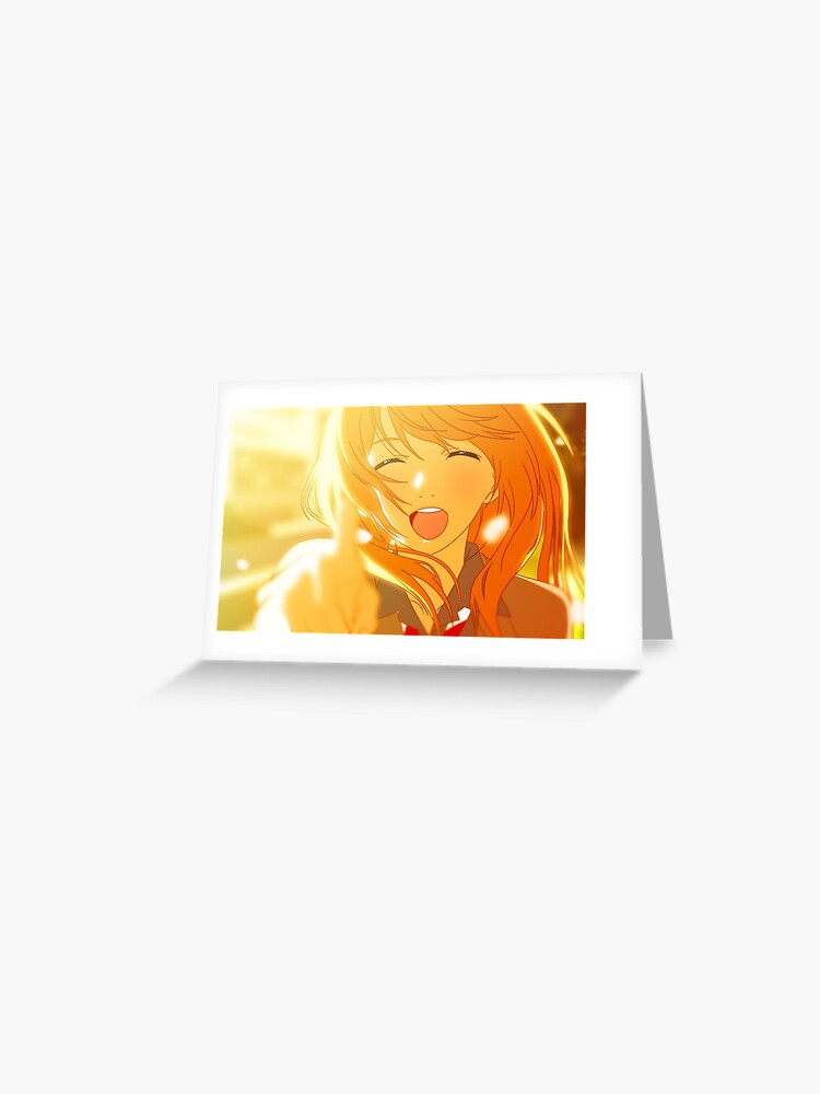 Shigatsu Wa Kimi No Uso - Kaori Greeting Card for Sale by foxxykitten