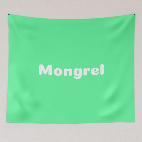 Item preview, Mongrel White Text designed and sold by freedom4life.