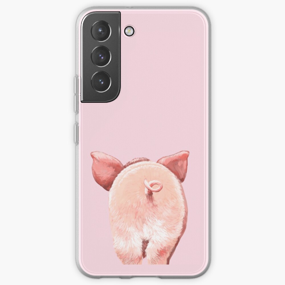 Pig Butt in Pink Samsung Galaxy Phone Case