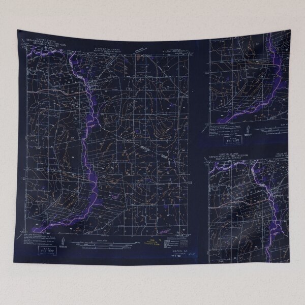 Item preview, USGS TOPO Map Louisiana LA Milton 333956 1946 31680 Inverted designed and sold by WetdryvacRB01.