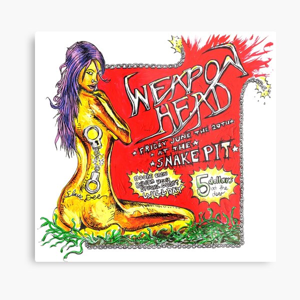 Weapon Head Metal Print