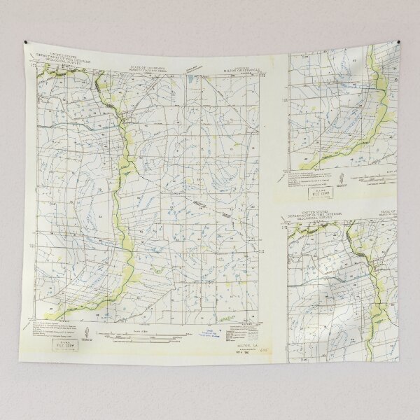 Item preview, USGS TOPO Map Louisiana LA Milton 333956 1946 31680 designed and sold by WetdryvacRB01.