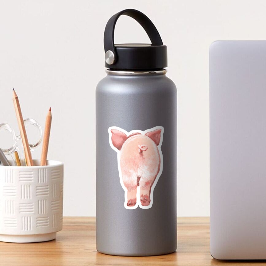 Pig Butt in Pink Sticker