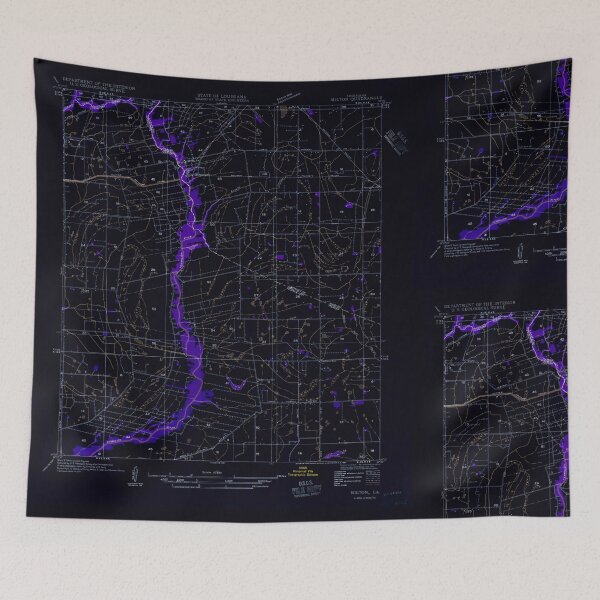 Item preview, USGS TOPO Map Louisiana LA Milton 333957 1954 31680 Inverted designed and sold by WetdryvacRB01.
