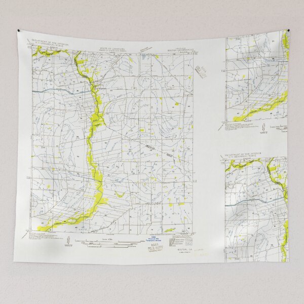 Item preview, USGS TOPO Map Louisiana LA Milton 333957 1954 31680 designed and sold by WetdryvacRB01.