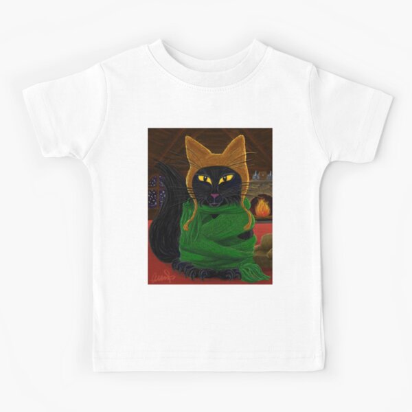 One Satisfied Yule Cat Kids T-Shirt