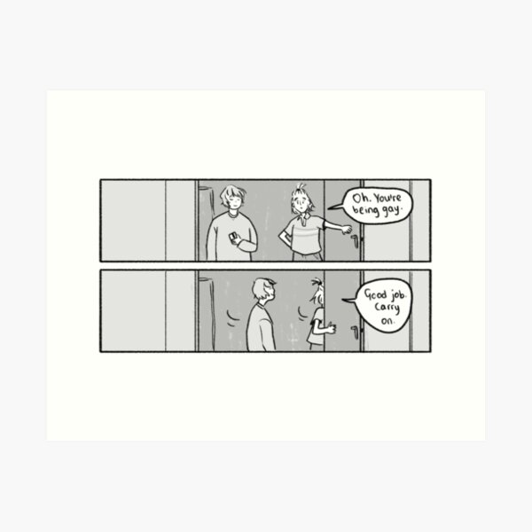 Oh, estás siendo gay. Buen trabajo, continúa. Lámina artística