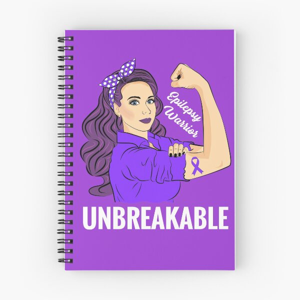 Item preview, Epilepsy Awareness Epileptic Warrior Unbreakable Support designed and sold by ZNOVANNA.