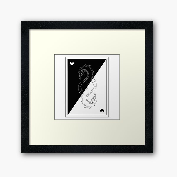 Nessie Ace of Hearts - 10th Fleet Logo Framed Art Print