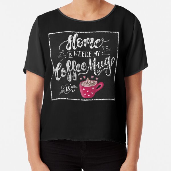 Coffee Chiffon Top